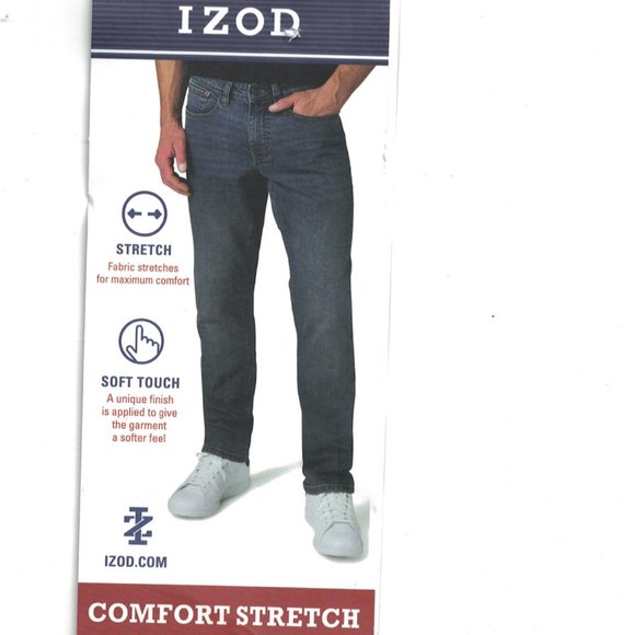 IZOD Men's Comfort Stretch‎ Jean BLue - Picture 1 of 6
